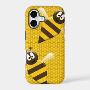 Honey Comb Yellow Gold  Bee Bees Pattern Art
