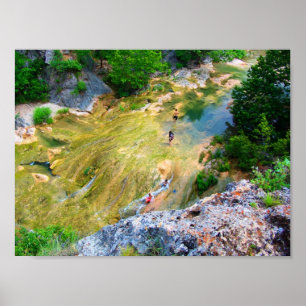 Honey Creek Above Turner Falls III - Color Saturat Poster
