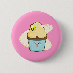 Honey Cupcake 2 Inch Round Button