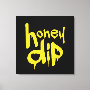 honey dip canvas print