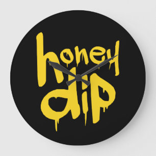 honey dip large clock