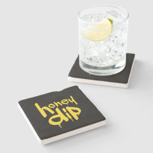 honey dip stone coaster