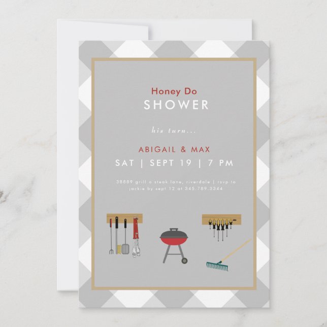 Honey Do Couples Wedding Shower III Invitation (Front)