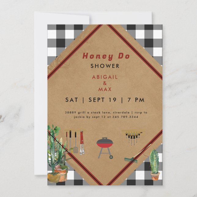 Honey Do Couples Wedding Shower III Invitation (Front)