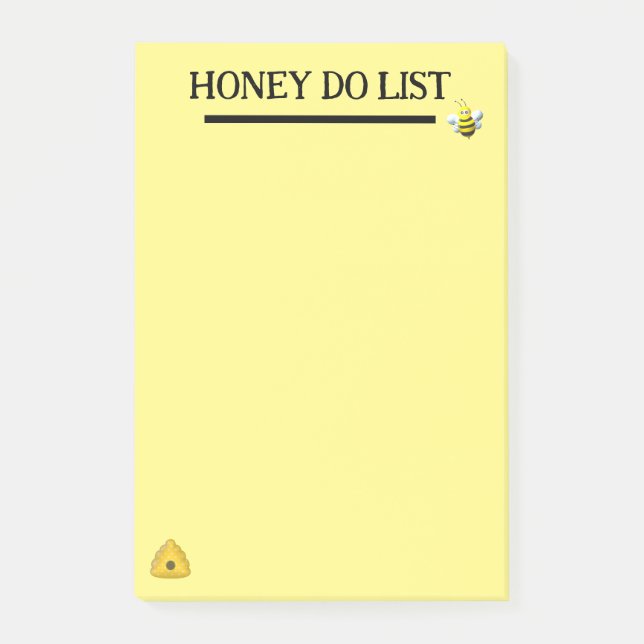 Honey Do List Bee Theme Notes (Front)