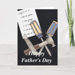 Honey Do List Handyman Father's Day Greeting Card