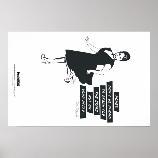 Honey, don't be afraid to reach for the stars... poster (Front)