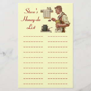 Honey-dos List chore Lists Project Plan Stationery