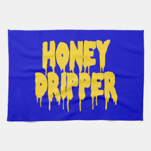 Honey Dripper Kitchen Towel
