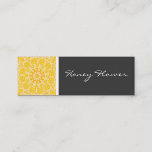 Honey Flower Kaleidoscope Mini Business Card