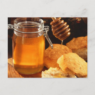 Honey Food Sweets Sticky Postcard