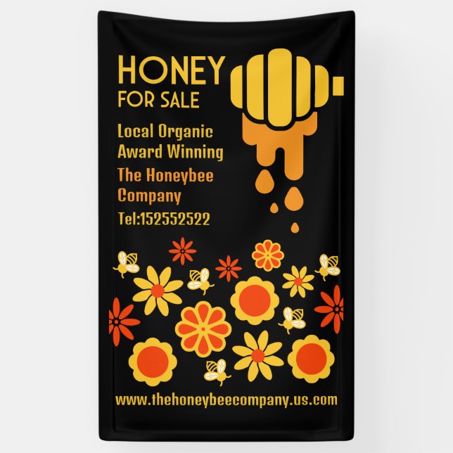 Honey For Sale Banner (Vertical)