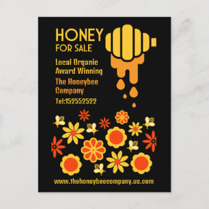 Honey For Sale Postcard
