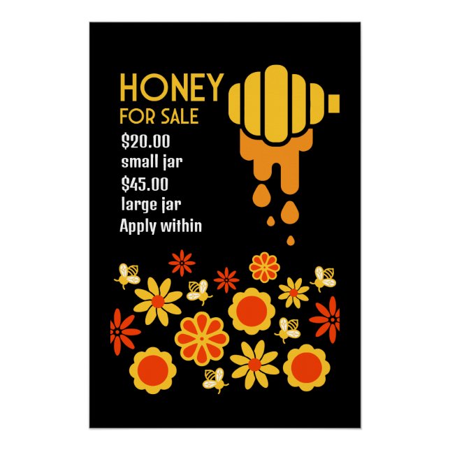 Honey For Sale Poster (Front)