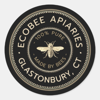 Honey French Bee Promotional Apiary Sticker