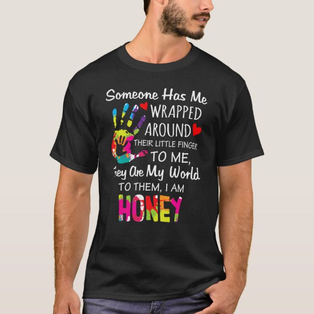 Honey Grandma Nickname Cute Honey Is My Name T-Shirt (Front)