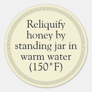 Honey Granulation Gold Classic Round Sticker
