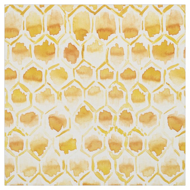 HONEY HOME Golden Beehive Honeycomb Fabric (Swatch)