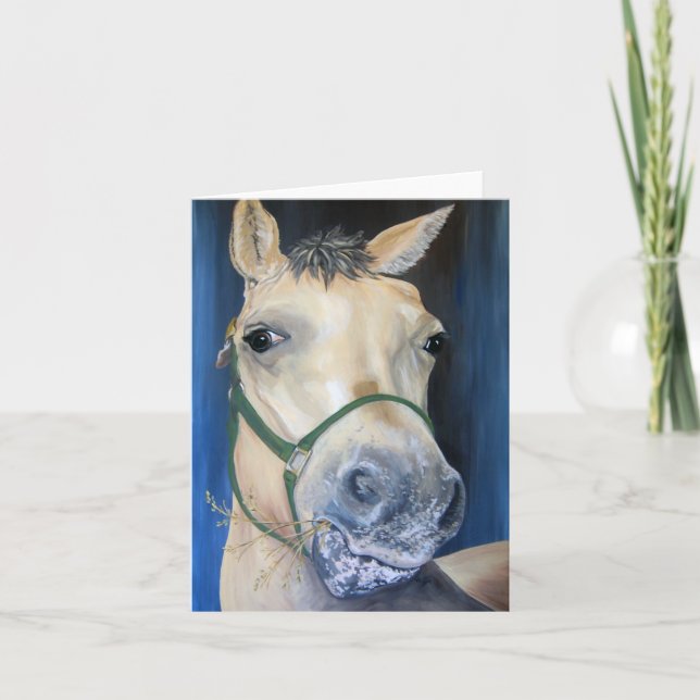 Honey Horse Folded Card (Front)