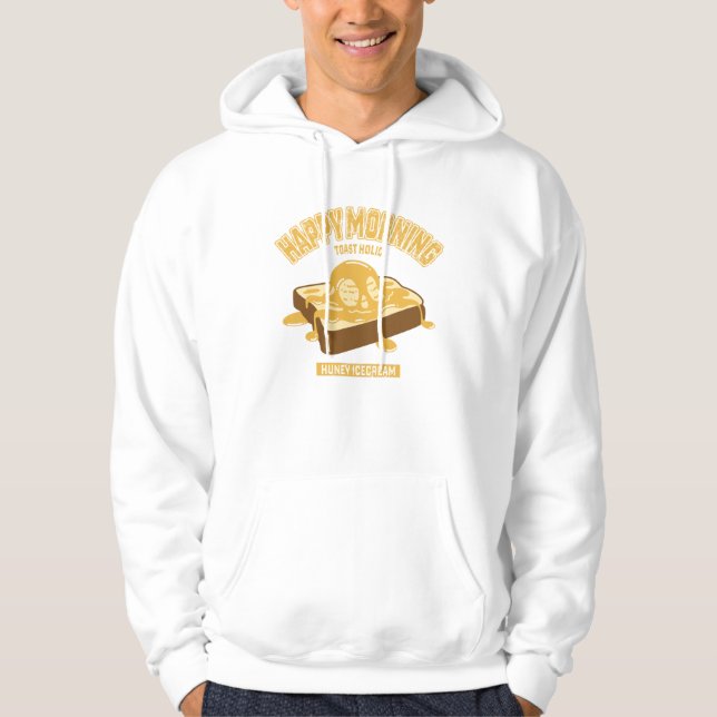 Honey Ice Toast (Arrange Toast) (College Style Ill Hoodie (Front)