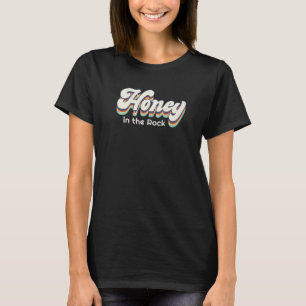 Honey In The Rock Jesus Christ Vintage Retro Faith T-Shirt