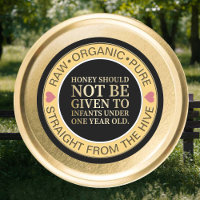 Honey Infant Warning Lid Label & Honey Description