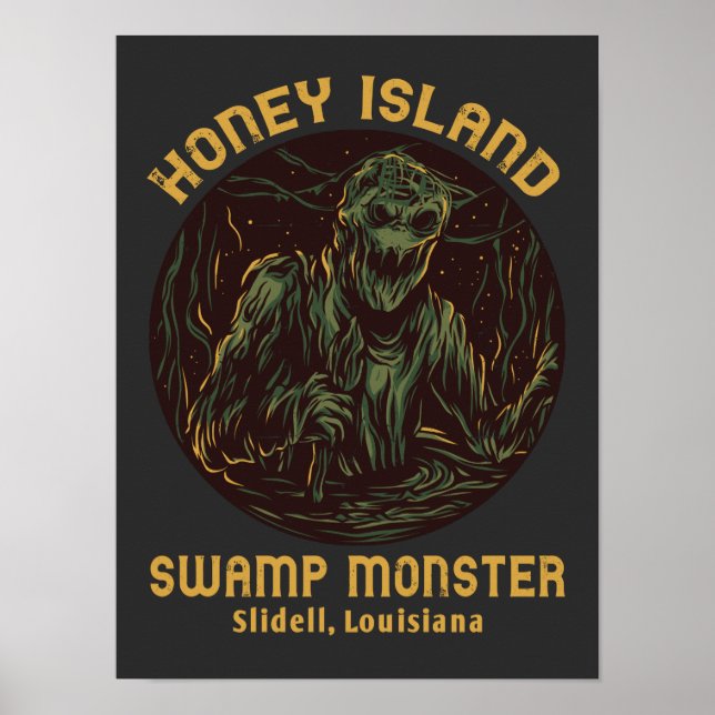 Honey Island Swamp Monster Cryptid Poster (Front)