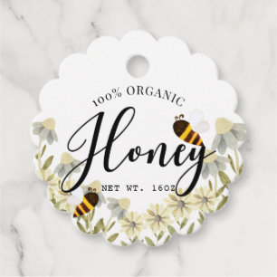 Honey Jar Apiary Bee Farm Daisy Favour Tags