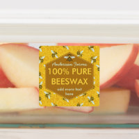Honey Jar Bees Pure Beeswax Apiary Farm Business