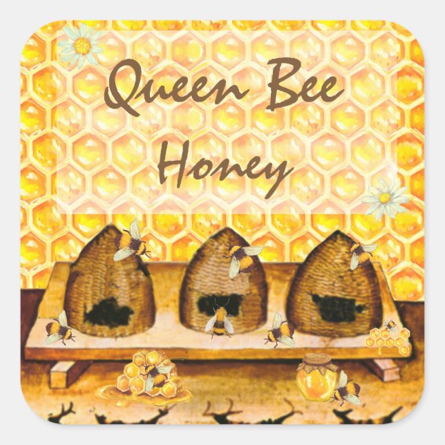 Honey Jar Canning Étiquette (Devant)