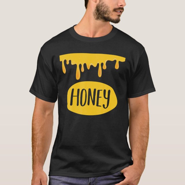 Honey Jar Funny Lazy Halloween Matching Costume Ho T-Shirt (Front)
