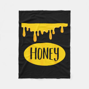 Honey Jar Funny Lazy Matching Costume Honeyt  Fleece Blanket
