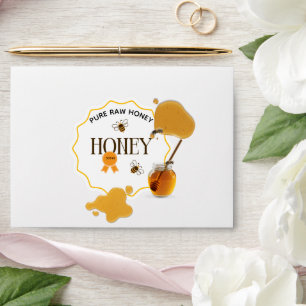Honey Jar Honeybee Honeycomb Bee Apiary Envelope