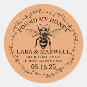 Honey Jar Labels for Wedding Favours