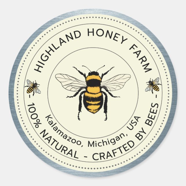 Honey Jar Labels,mommy to bee,honey shipping label (Front)