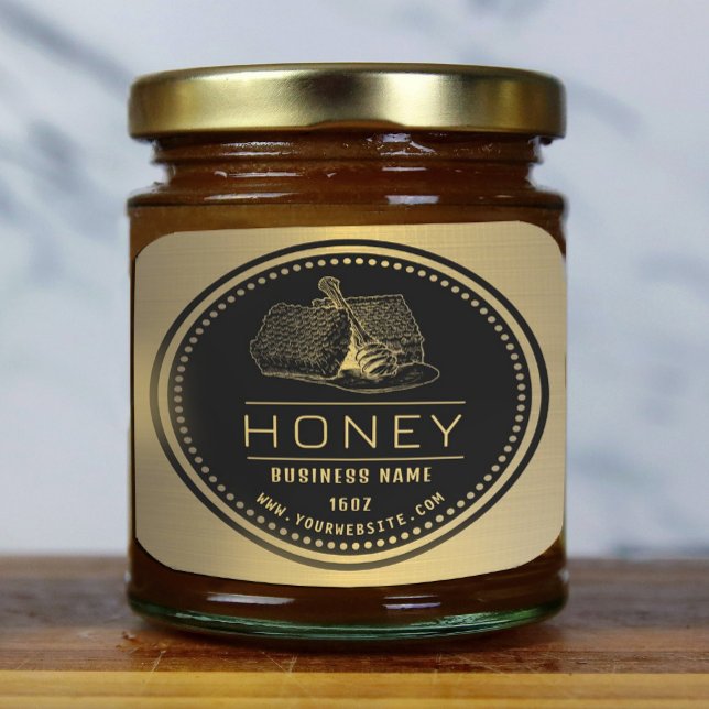 Honey label Black Gold | Honey Logo (Creator Uploaded)