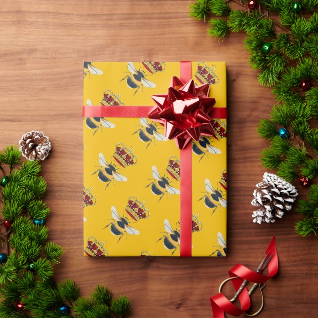 honey label letter customize wrapping paper (Holiday Gift)