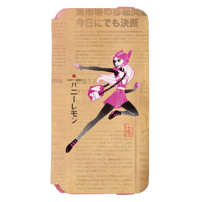 Honey Lemon on the Run Incipio iPhone Wallet Case (Folio Front)