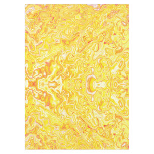 Honey Lemon Yellow Marble Texture Abstract Liquid Tablecloth