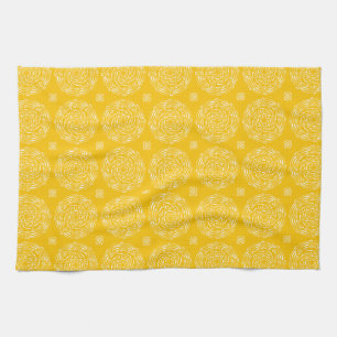 Honey Mandala Kitchen Towel