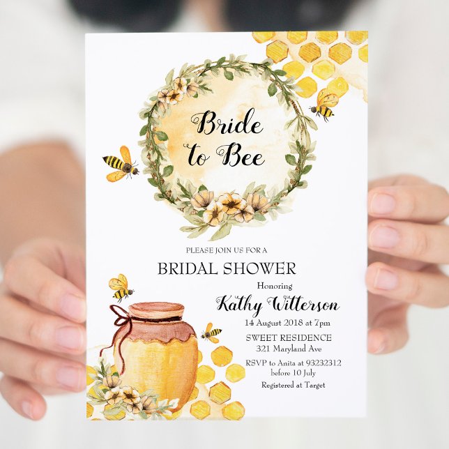 Honey Mariée à être la nuptiale invitation de douc (Créateur téléchargé)