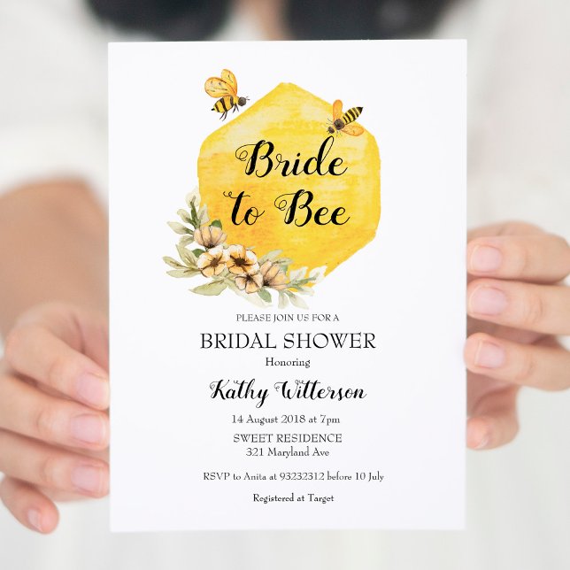 Honey Mariée à être la nuptiale invitation de douc (Créateur téléchargé)