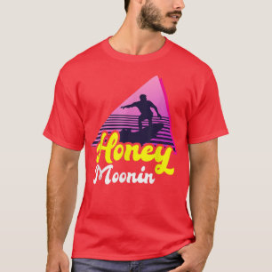 Honey Moonin Beach Honeymoon Just Married Bride an T-Shirt