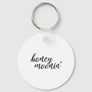 Honey Moonin Bride And Groom Honeymoon Premium _1 Keychain