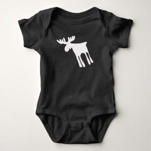 Honey / Moose Baby Bodysuit