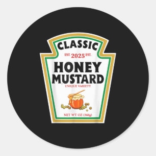 Honey Mustard Diy Halloween Costume Matching Group Classic Round Sticker