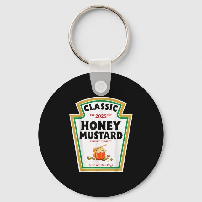 Honey Mustard Diy Halloween Costume Matching Group Keychain (Front)