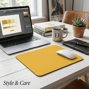 Honey Mustard Single Coloured Mouse Pad