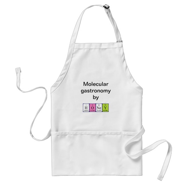 Honey periodic table name apron (Front)