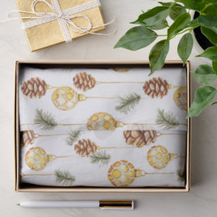 Honey Pine Cones Christmas Tissue Paper